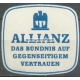 Allianz Das Bündnis auf gegenseitigem Vertrauen Reklamemarke