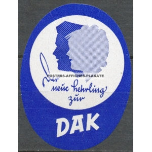 DAK der neue Lehrling (Reklamemarke)