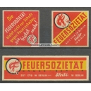 Feuersozietät Berlin 3 X (Reklamemarke)