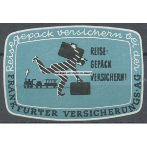 Frankfurter Versicherung Reisegepäck (Reklamemarke)