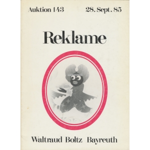Auktionskatalog Boltz 1985 Reklame (WK 07303)