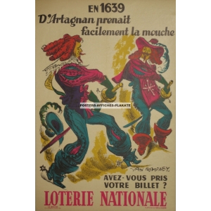 Loterie Nationale en 1639 d'Artagnan prenait (WK 02851)