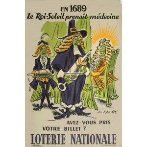 Loterie Nationale en 1689 Le Roi Soleil prenait (WK 02852)