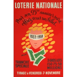 Loterie Nationale Pour son 25eme anniversaire (WK 02864)