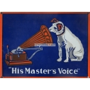 His Masters Voice (enamel sign / Emailschild)