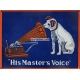 His Masters Voice (enamel sign / Emailschild)