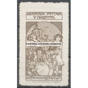 Ivancicich 1913 Krajinska Vystava Mucha (dunkelbraun - mit Druckereivermerk 001)