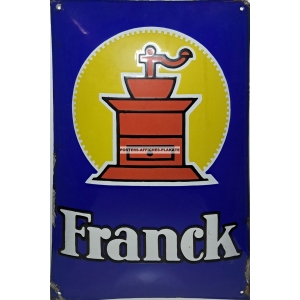 Franck Kaffeemühle (enamel sign / Emailschild - WK 10064)
