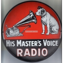 His Master's Voice (enamel sign / Emailschild - WK 10071)