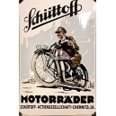 Schüttoff Motorräder (enamel sign / Emailschild - WK 10130)