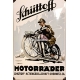 Schüttoff Motorräder (enamel sign / Emailschild - WK 10130)